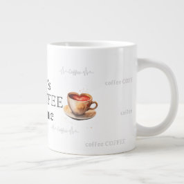 Shhhhh nog niet... het is koffietijd! koffie-Mok Grote Koffiekop