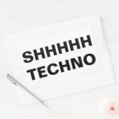 SHHHHH TECHNO Sticker (Envelop)