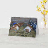 "SHHHHHH, ZIJ ZAL HOREN" 50E KAART (Gele Bloem)