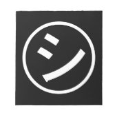 ㋛ Shi Kana Katakana Lachend Emoji / Emoticon Notitieblok (Voorkant)