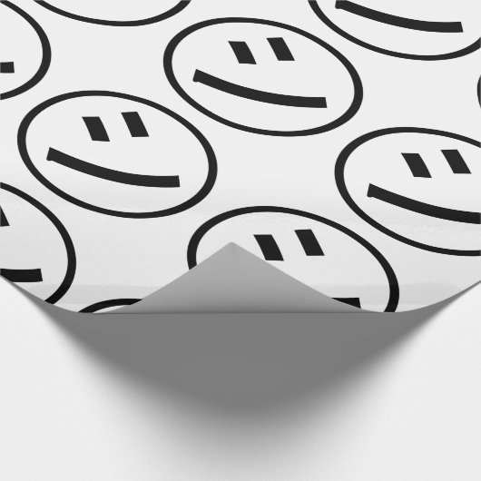 ㋛ Shi Kana Katakana Smiling Emoji/Emoticon Cadeaupapier (Hoek)
