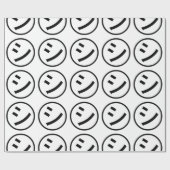㋛ Shi Kana Katakana Smiling Emoji/Emoticon Cadeaupapier (Vlak)