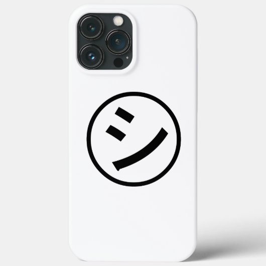 ㋛ Shi Kana Katakana Smiling Emoji/Emoticon Case-Mate iPhone Case (Achterkant)