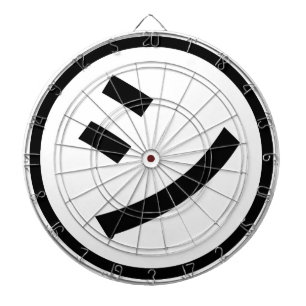 ㋛ Shi Kana Katakana Smiling Emoji/Emoticon Dartbord