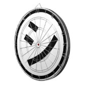 ㋛ Shi Kana Katakana Smiling Emoji/Emoticon Dartbord (Voorkant Rechts)