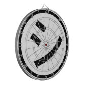 ㋛ Shi Kana Katakana Smiling Emoji/Emoticon Dartbord (Voorkant Links)