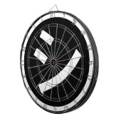 ㋛ Shi Kana Katakana Smiling Emoji/Emoticon Dartbord (Voorkant Rechts)