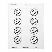 ㋛ Shi Kana Katakana Smiling Emoji/Emoticon Etiket (Full Sheet)