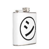 ㋛ Shi Kana Katakana Smiling Emoji/Emoticon Heupfles (Rechts)