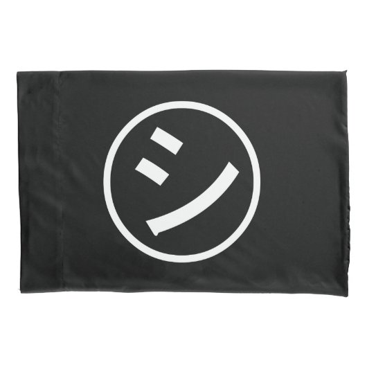 ㋛ Shi Kana Katakana Smiling Emoji/Emoticon Kussensloop (Voorkant)