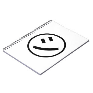 ㋛ Shi Kana Katakana Smiling Emoji/Emoticon Notitieboek