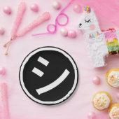 ㋛ Shi Kana Katakana Smiling Emoji/Emoticon Papieren Bordje (Feest)