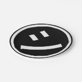 ㋛ Shi Kana Katakana Smiling Emoji/Emoticon Papieren Bordje (Gekanteld)