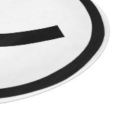 ㋛ Shi Kana Katakana Smiling Emoji/Emoticon Snijplank (Hoek)