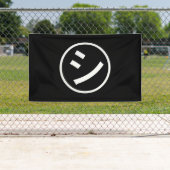 ㋛ Shi Kana Katakana Smiling Emoji/Emoticon Spandoek (Insitu)