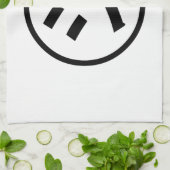 ㋛ Shi Kana Katakana Smiling Emoji/Emoticon Theedoek (Gevouwen)