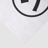 ㋛ Shi Kana Katakana Smiling Emoji/Emoticon Tissuepapier (Detail)