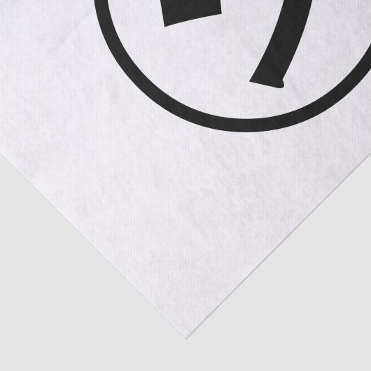 ㋛ Shi Kana Katakana Smiling Emoji/Emoticon Tissuepapier (Detail)