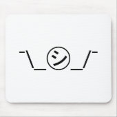 Shi Kana Schouderophalend Emoticon ¯\_㋛_/¯ Japans  Muismat (Voorkant)