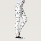 Shi Kana Shrug Emoticon - piobe\_ ㋛_/ Japanse Kaom Leggings (Rechts)