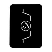 Shi Kana Shrug Emoticon - piobe\_ ㋛_/ Japanse Kaom Magneet (Verticaal)