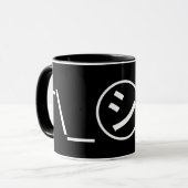 Shi Kana Shrug Emoticon - piobe\_ ㋛_/ Japanse Kaom Mok (Voorkant links)