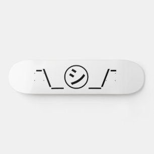 Shi Kana Shrug Emoticon - piobe\_ ㋛_/ Japanse Kaom Persoonlijk Skateboard