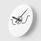 Shi Kana Shrug Emoticon - piobe\_ ㋛_/ Japanse Kaom Ronde Klok (Hoek)