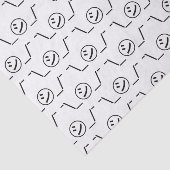 Shi Kana Shrug Emoticon - piobe\_ ㋛_/ Japanse Kaom Tissuepapier (Detail)