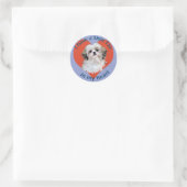 Shi Tzu in mijn hart Ronde Sticker (Tas)