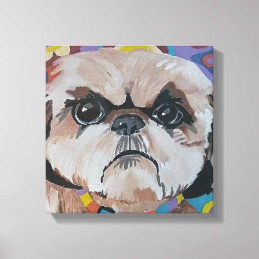 Shi Tzu uitgerekt canvas Afdruk (Voorkant)