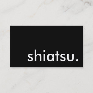 shiatsu. (aanpasbare kleur) visitekaartje