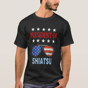 Shiatsu Accessoires Amerikaanse vlag Shiatsu Gezeg T-shirt