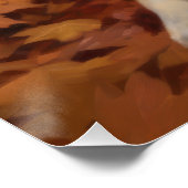 Shib Inu in de herfst laat Herfst inspireren Perfect Poster (Hoek)