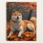 Shib Inu in de herfst laat Herfst inspireren Planner (Voorkant)