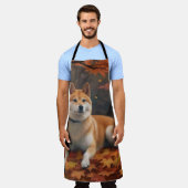 Shib Inu in de herfst laat Herfst inspireren Schort (Gedragen)