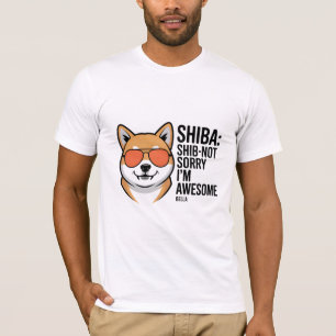 Shib-Not Sorry Grappig Shiba Inu Hond Overhemd T-shirt
