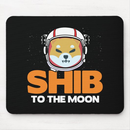 Shib Token Shiba Inu Crypto Meme Coin Moon Dog Muismat (Voorkant)