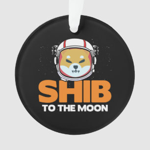 Shib Token Shiba Inu Crypto Meme Coin Moon Dog Ornament