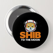 Shib Token Shiba Inu Crypto Meme Coin Moon Dog Ronde Button 4,0 Cm (Voorkant /achterkant)