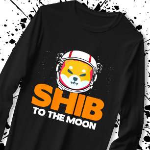 Shib Token Shiba Inu Crypto Meme Coin Moon Dog T-shirt