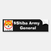 SHIBA ARMY: Algemene Bumpersticker (Voorkant)