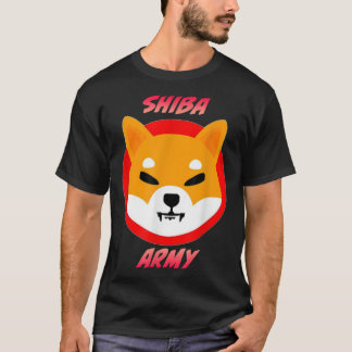 SHIBA ARMY shibu in crypto currency meme T-shirt