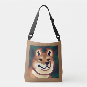 Shiba bag pixel art crossbody tas