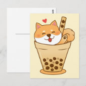 Shiba Boba Briefkaart (Voorkant / Achterkant)