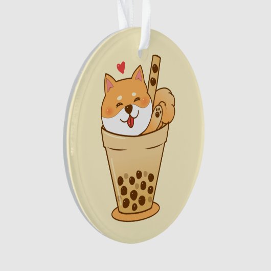 Shiba Boba Ornament (voorkant)