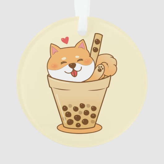 Shiba Boba Ornament (achterkant)