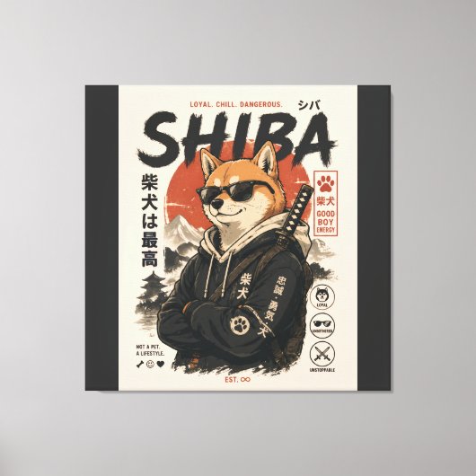 SHIBA DE BESCHERMER CANVAS AFDRUK (Voorkant)