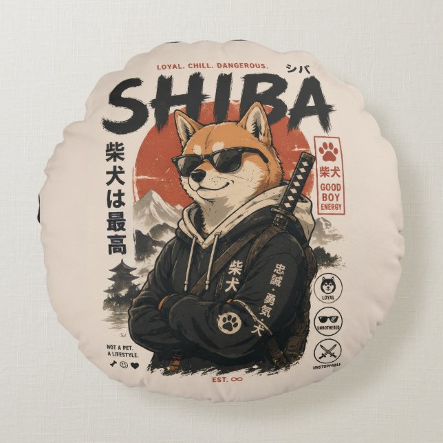 SHIBA DE BESCHERMER ROND KUSSEN (Voorkant)