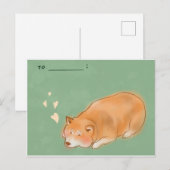 Shiba dog #1 briefkaart (Voorkant / Achterkant)